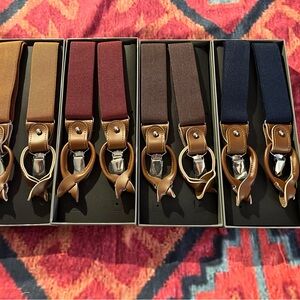 Lot of Four Trendhim Suspenders